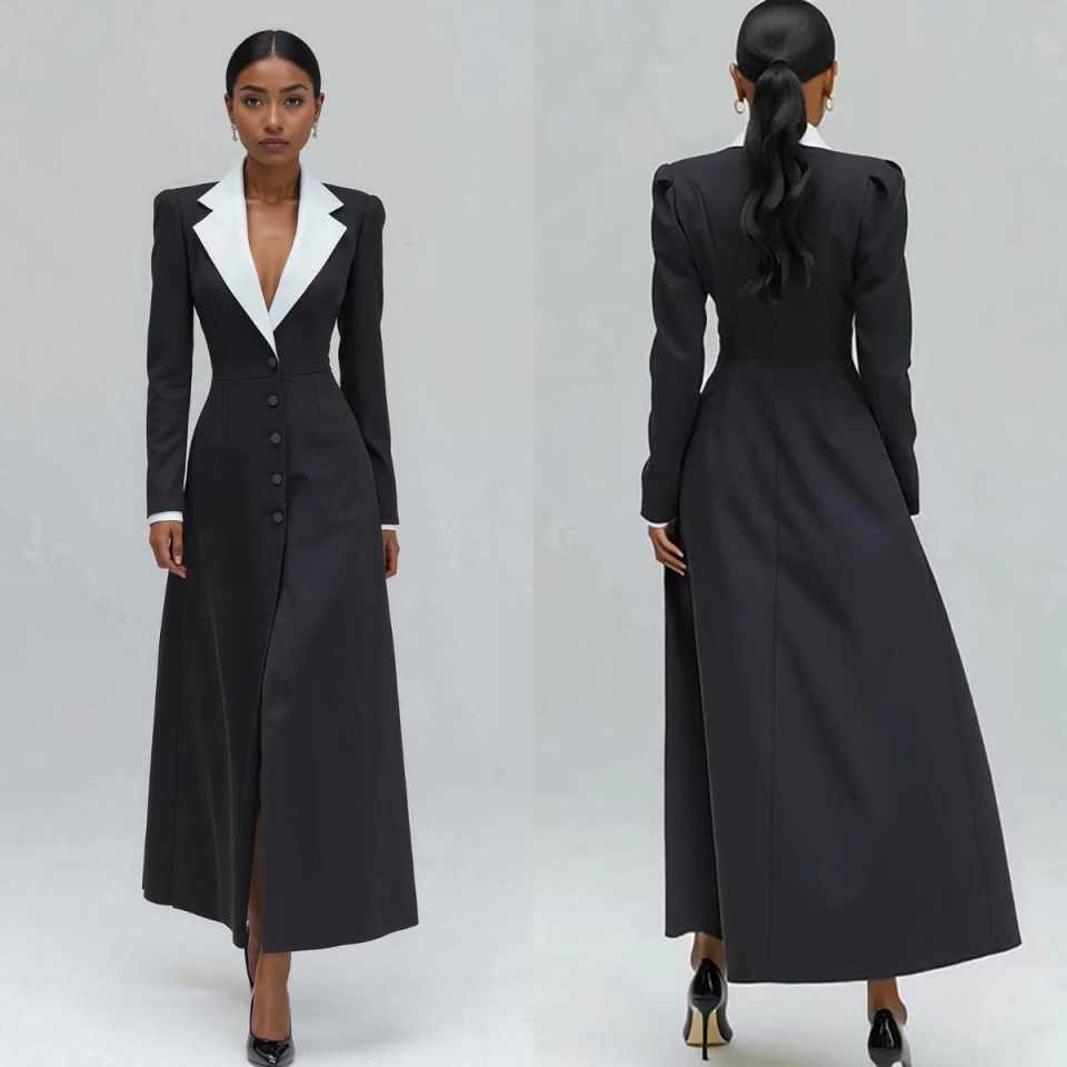Women'S Formal Jackets To Wear With Dresses - A Line Kadın Uzun Blazer Ceket