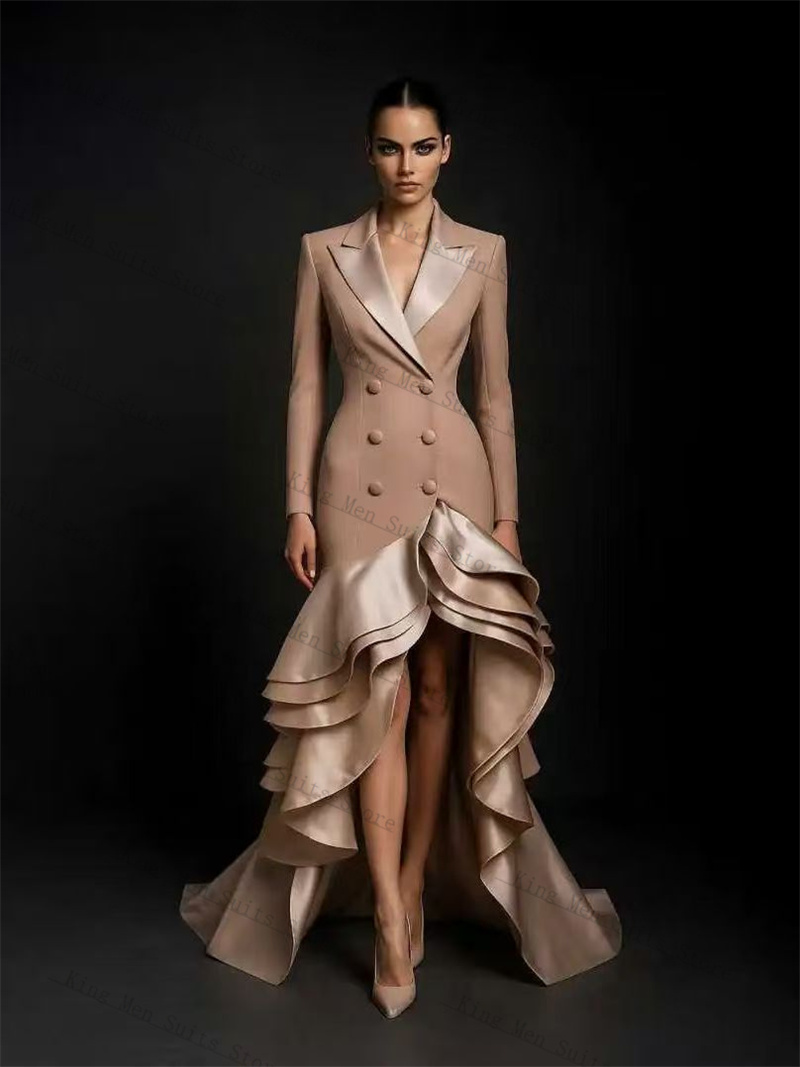 Women'S Formal Jackets To Wear With Dresses - Şampanya Kadın Takım Elbise 1 Parça