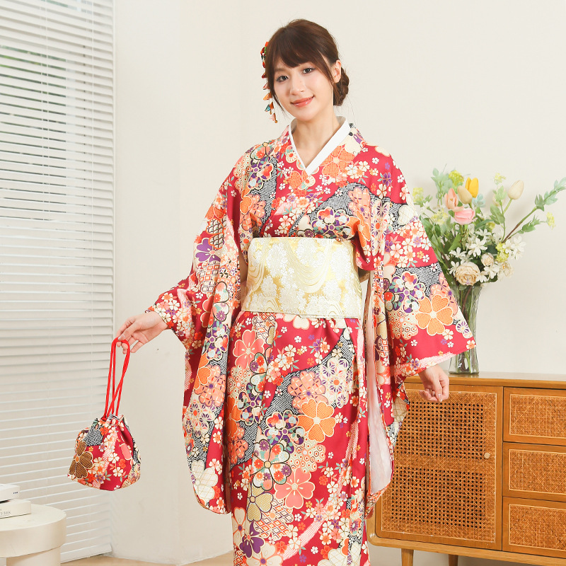 Japanese Women Formal Wear - Japon Kimono Kadın Geliştirilmiş Versiyonu Günlük
