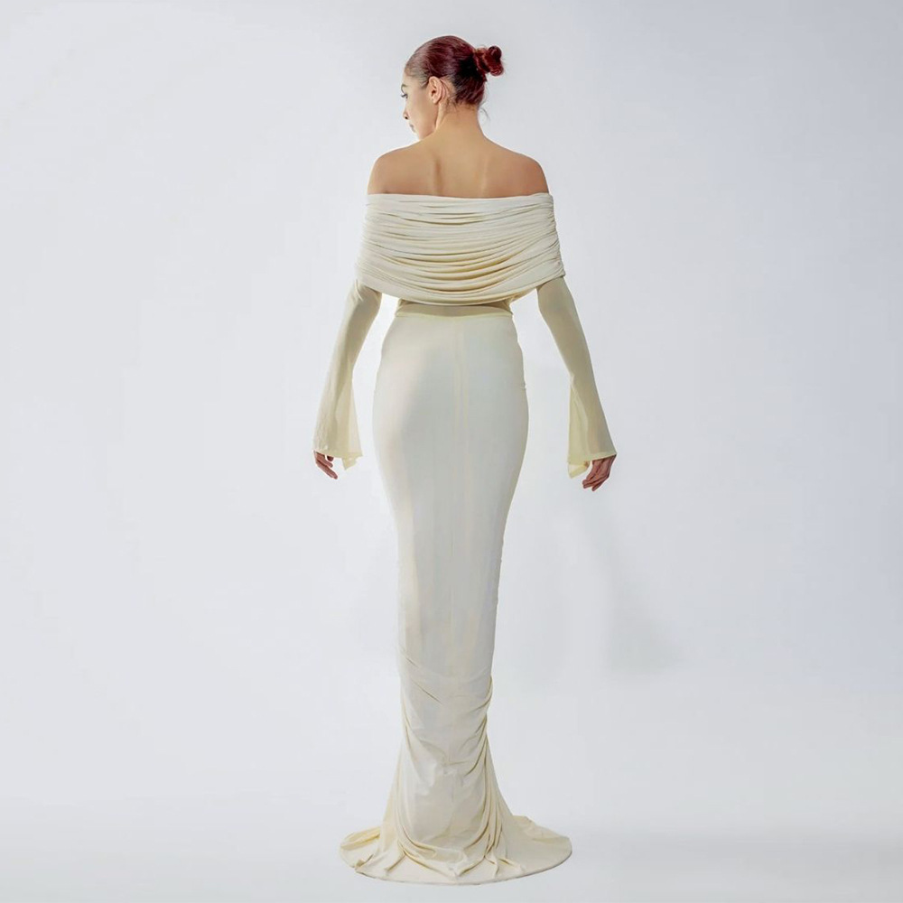 Bej Kadın Abiye Elbisesi Seksi - Women Formal Party Wear Dress incelemesi ve fiyatı