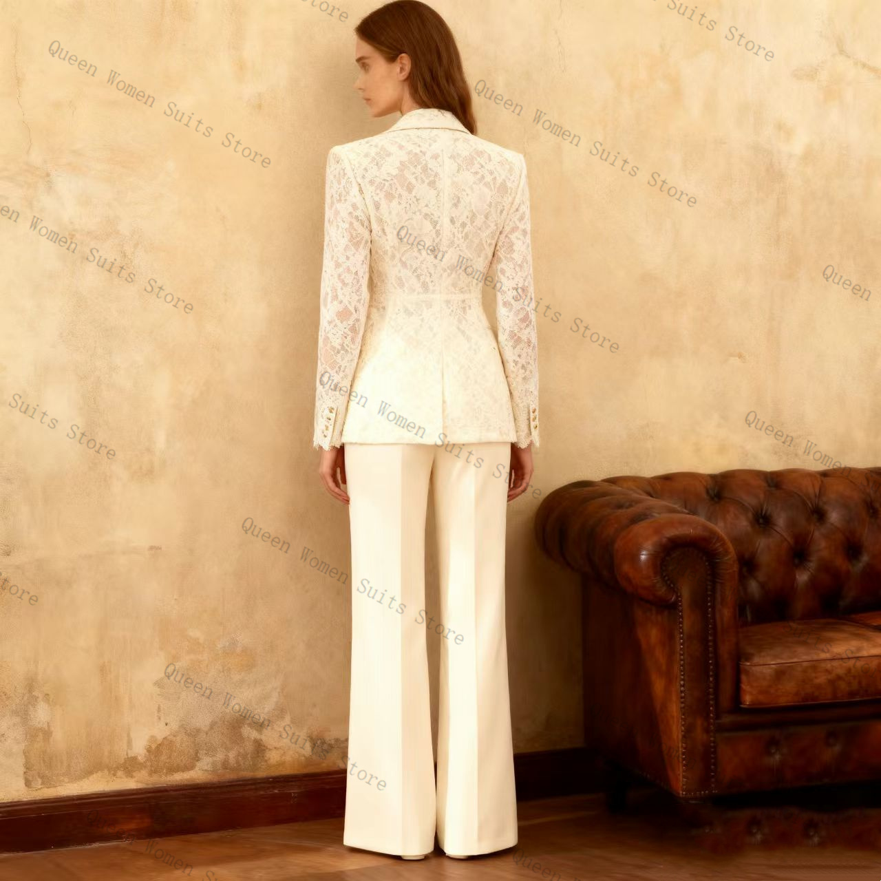 Beyaz Dantel Kadın Takım Elbis - Women'S Formal Jackets To Wear With Dresses incelemesi ve fiyatı
