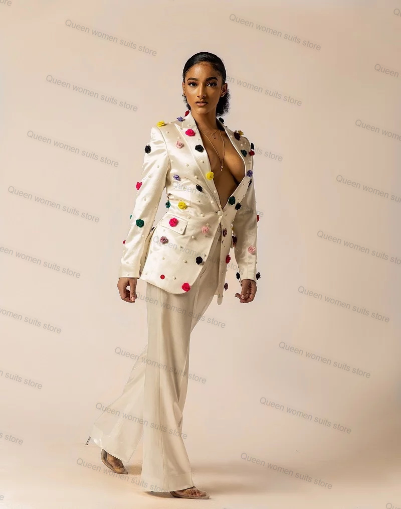 Kırık Beyaz Saten Kadın Takım  - Women'S Formal Jackets To Wear With Dresses incelemesi ve fiyatı